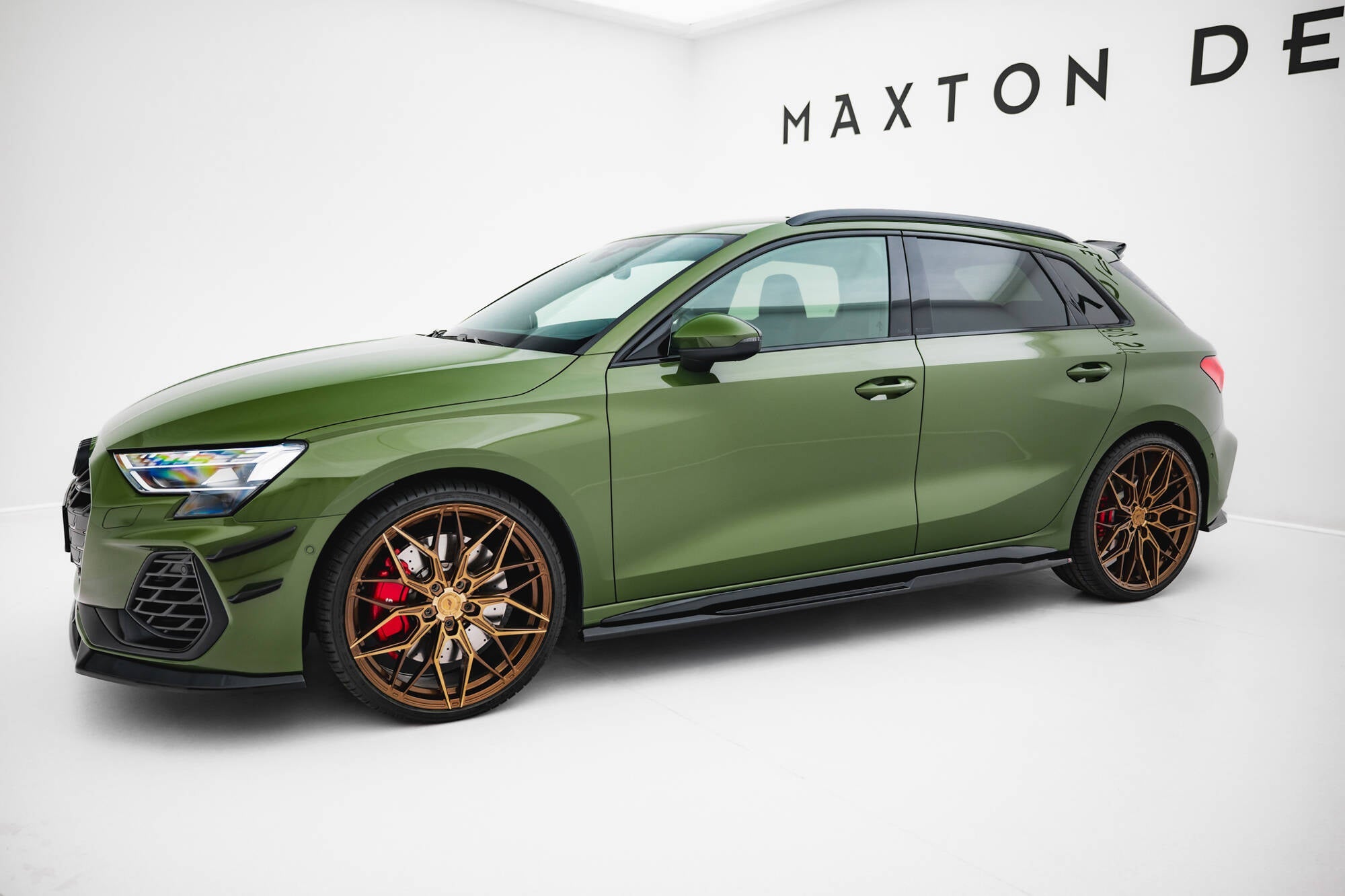 Maxton Design Side Skirts Diffusers V.2 Audi S3 Sportback / A3 S-line Sportback  8Y Facelift