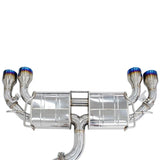 R400 Valved Turbo Back Exhaust w/Round Tips - VW Golf R Mk7.5 - Nine Motorsport