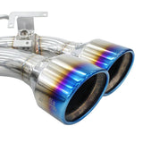 R400 Valved Turbo Back Exhaust w/Round Tips - VW Golf R Mk7.5 - Nine Motorsport