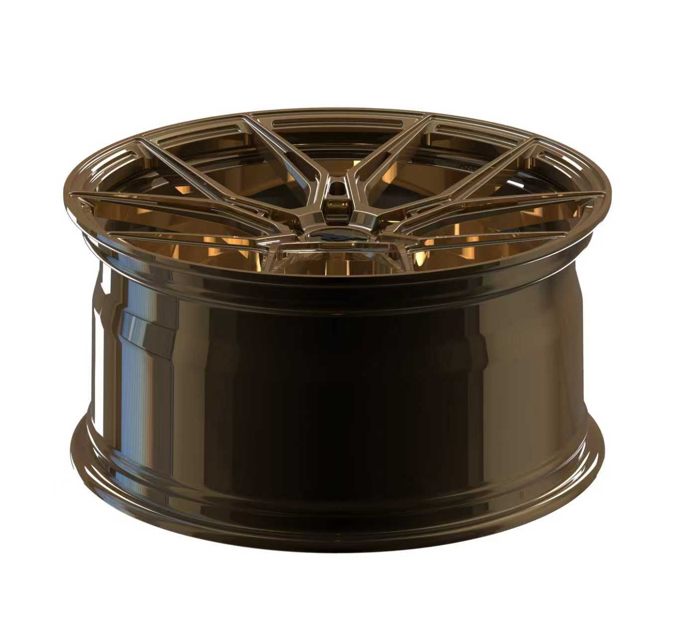 Custom forged WWC StallionRS lightweight performance wheel by WheelWorkCustoms, featuring a sleek design and metallic finish.