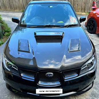 Subaru Impreza WRX 06 - 07 Carbon Fibre Hood - Nine Motorsport