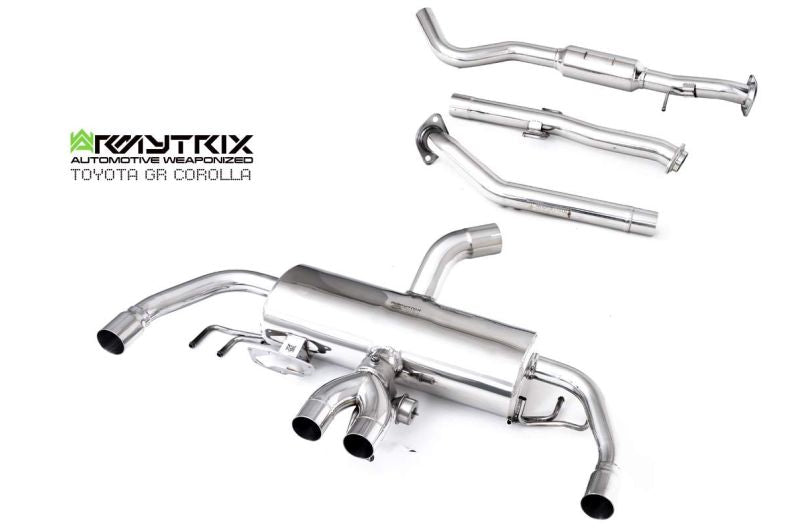 Armytrix Stainless Steel Valvetronic Cat Back Exhaust System Toyota GR Corolla GZEA14 23+