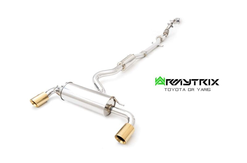 Armytrix Stainless Steel Valvetronic Turbo Back Exhaust System - Ceramic Coated Downpipe Toyota GR Yaris Track Edition 20+