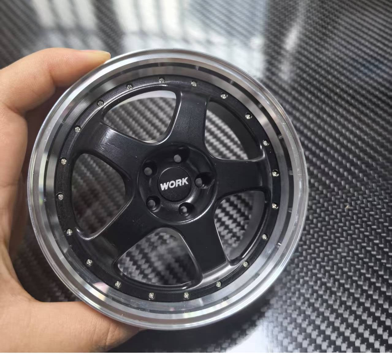 Work Wheel Style 10cm Die-Cast Aluminium Mini Wheel