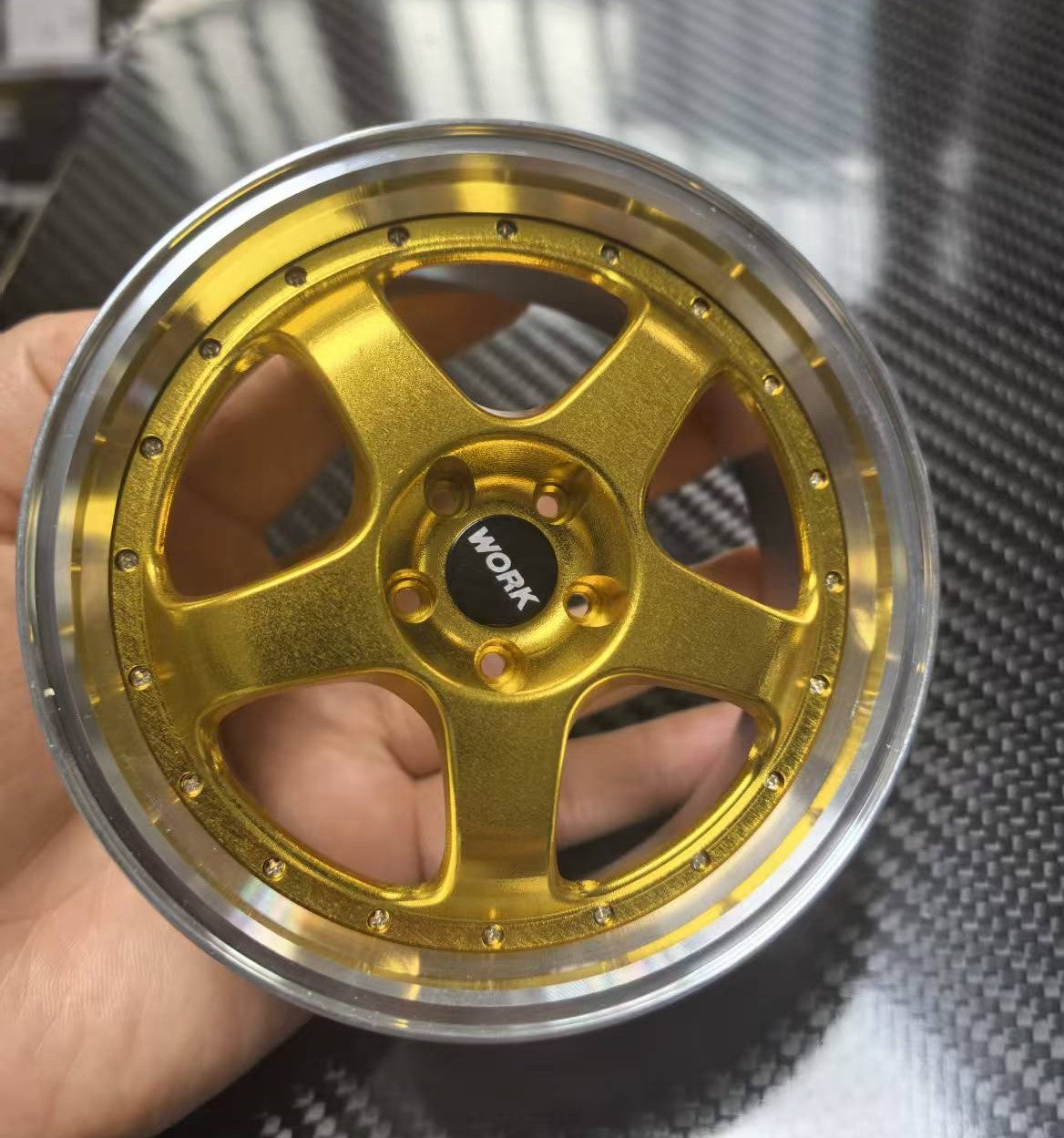 Work Wheel Style 10cm Die-Cast Aluminium Mini Wheel